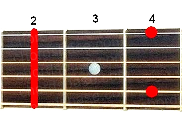 F#m9 guitar chord fingering